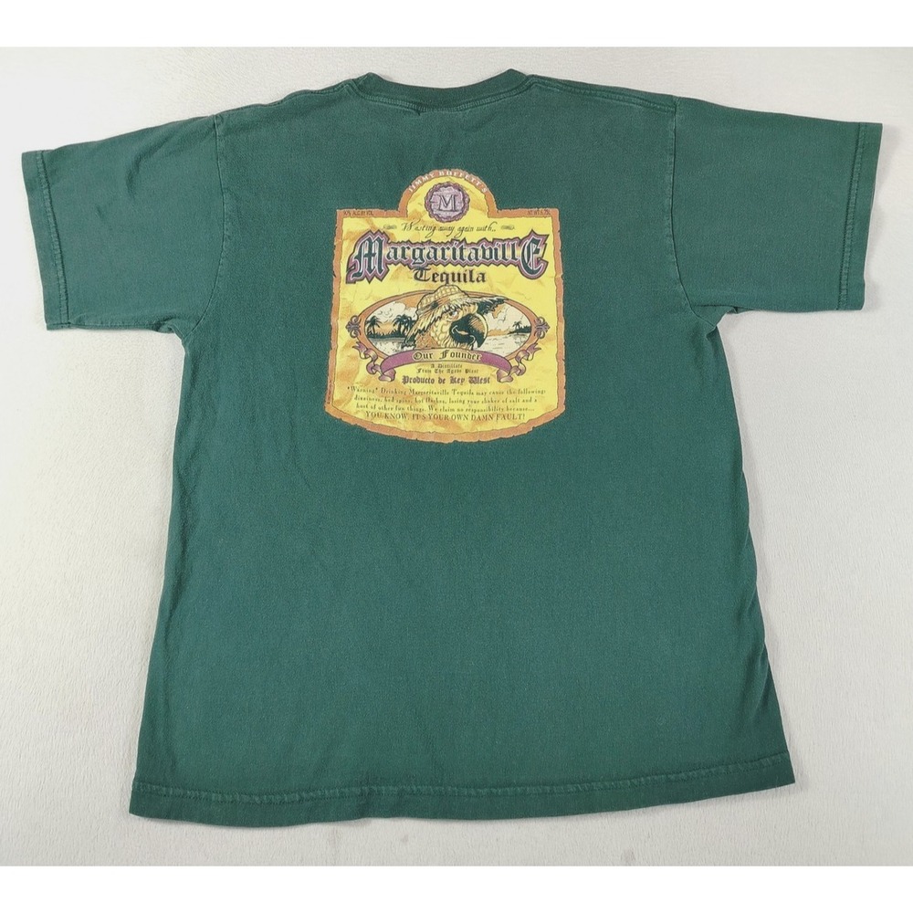 Vintage Global Select Margaritaville Shirt Mens Large Green Jimmy‎ Buffett 90s